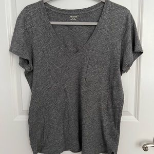 Madewell Grey V-neck
